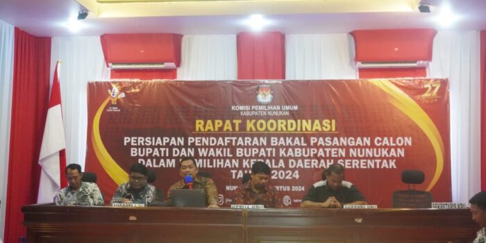 Persiapan KPU Nunukan Jelang Pendaftaran, Minta LO Paslon Aktivasi Silon