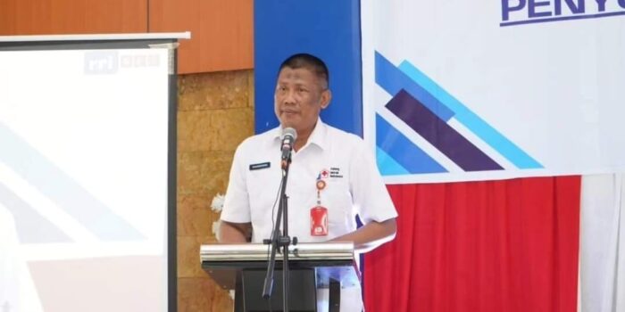 Peringati HUT ke 79 Tahun, RRI Nunukan Gelar Pagelaran Budaya Penyulutan Obor Tri Prasetya