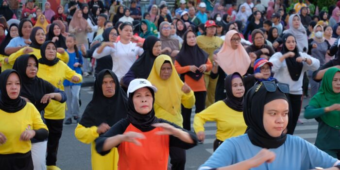 Rangkaian HUT ke-25 Nunukan Ditutup dengan Senam Bersama dan Kuliner Gratis