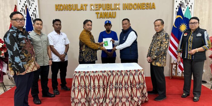 Selamat Setelah 2 Hari Terapung di Laut, ABK Korban Kapal Tenggelam Dipulangkan Konsulat RI Tawau ke Nunukan