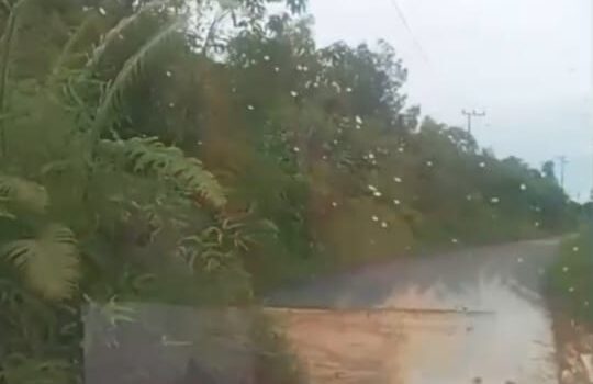 Hujan Sejak Dini Hari, Longsor Tutup Badan Jalan dan Rumah Warga di Nunukan Nyaris Terendam Banjir