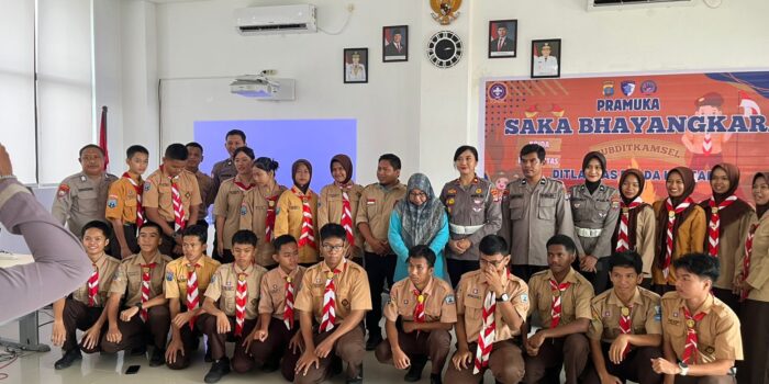 Ditbinmas Polda Kaltara Beri Pembinaan Saka Bhayangkara di SMAN 1 Tanjung Selor