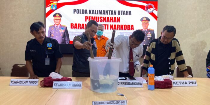 Polda Kaltara Musnahkan Barang Bukti Narkoba, Tegaskan Komitmen Polri Dalam Memberantas Narkotika