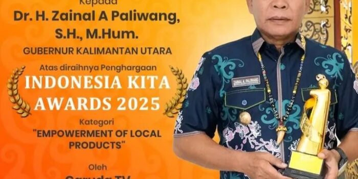 Gubernur Zainal Paliwang Raih Indonesia Kita Awards 2025  Tegaskan Komitmen Majukan Produk Lokal Kaltara