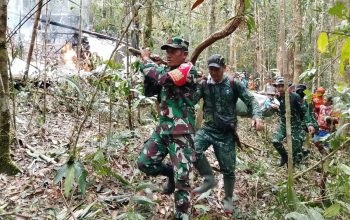 Dandim 0911/Nunukan Konfirmasi Pesawat Pengangkut BBM Jatuh di Krayan, Perintahkan Personel Gerak Cepat Evakuasi Korban