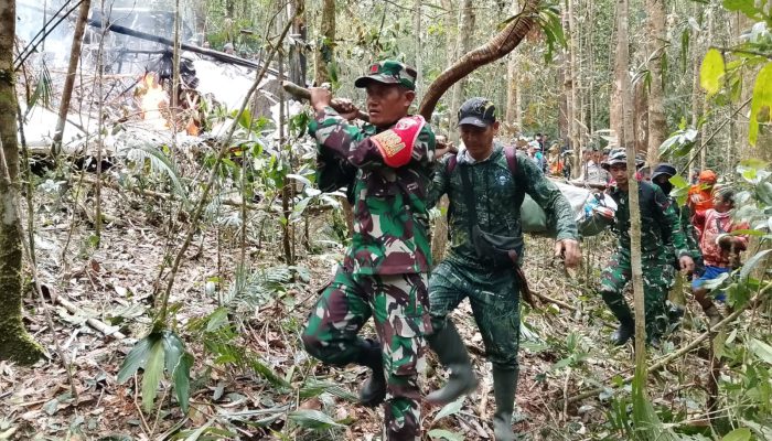 Dandim 0911/Nunukan Konfirmasi Pesawat Pengangkut BBM Jatuh di Krayan, Perintahkan Personel Gerak Cepat Evakuasi Korban