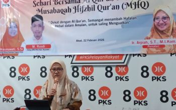 Sehari Bersama Al-Qur’an di Sekretariat PKS, Wakil Ketua I DPRD Nunukan Arpiah: Jabatan Tinggi Harus Makin Dekat dengan Allah