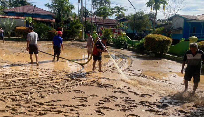 Banjir Mulai Surut, BPBD Nunukan Pastikan Pemulihan dan Pembersihan Fasum