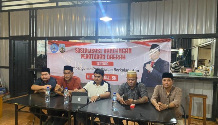 Anggota DPRD Kaltara Akbar Ali Sosialisasikan Raperda Perkebunan Berkelanjutan