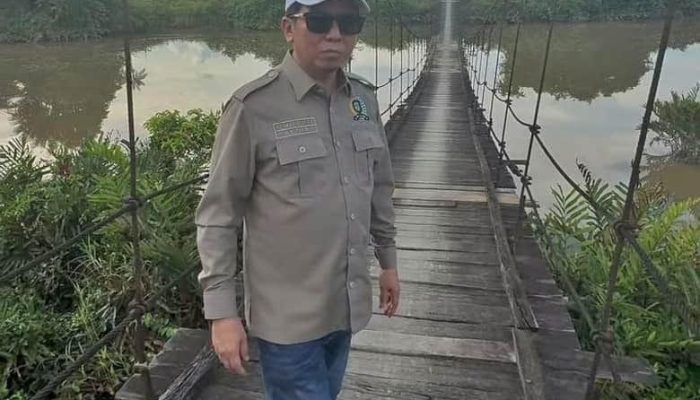 Tinjau Langsung Lokasi, Achmad Djufrie Dorong Perbaikan Jembatan Desa Tanjung Buka SP7