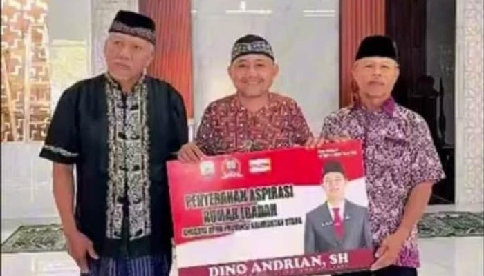 Aspirasi Warga Terwujud, Dino Andrian Bantu Masjid Al Muflihun Rp100 Juta