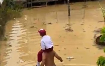Curah Hujan Tinggi dan Pasang Laut Picu Banjir Terbesar di Sebatik Tengah