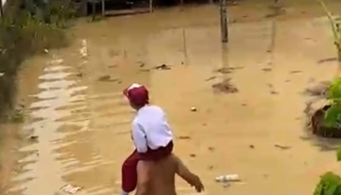 Curah Hujan Tinggi dan Pasang Laut Picu Banjir Terbesar di Sebatik Tengah