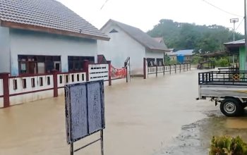 Hari Pertama MPLS di Sebatik Terganggu Banjir, Banyak Siswa Absen