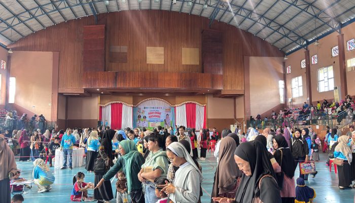 Semarak HAN 2026, Ratusan Anak PAUD Ramaikan Festival Lomba di GOR Nunukan