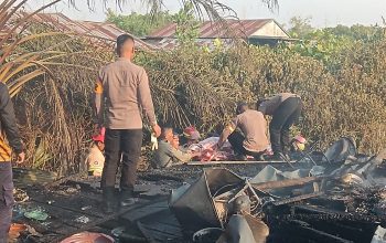 Tragedi Kebakaran Sei Mengkadu, Wanita Stroke Tewas Terpanggang di Rumah Kayu