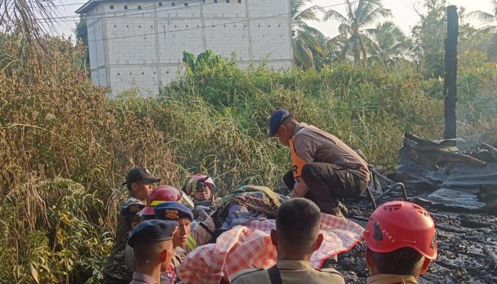 Warga Stroke Terjebak di WC Saat Rumah di Nunukan Selatan Terbakar