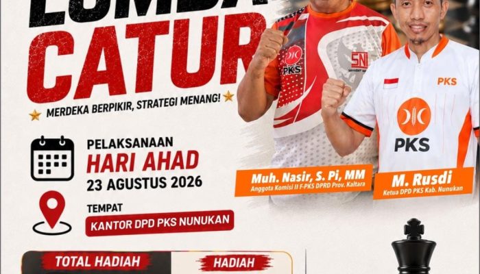 Sahabat Nasir Kembali Dukung Turnamen Catur, 40 Pecatur Siap Adu Strategi di Nunukan