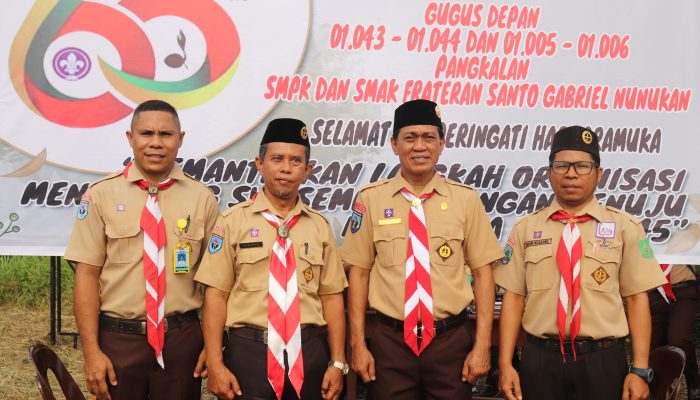 Peringati Hari Pramuka ke-65, Mansur Soroti Potensi Besar Pelajar Frateran Santo Gabriel Nunukan