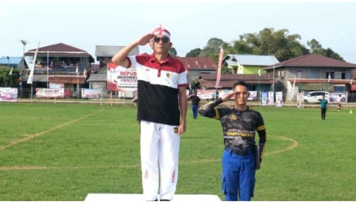 Wabup Hermanus Turun Langsung Pantau Gladi Resik HUT RI ke-81 di Lumbis