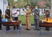 Pemkab Nunukan Tegaskan Dukungan Penegakan Hukum, Barang Bukti 56 Perkara Dimusnahkan