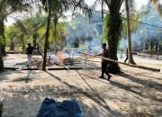 Tindaklanjuti Laporan Warga, Polisi Bongkar Arena Diduga Sabung Ayam di Nunukan