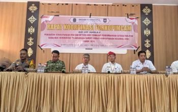 Forkopimcam Sebatik Timur Perkuat Deteksi Dini Gangguan Keamanan di Wilayah Perbatasan