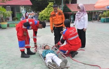 Perkuat Kesiapsiagaan Bencana, SMPN 1 Nunukan Gelar Simulasi SPAB